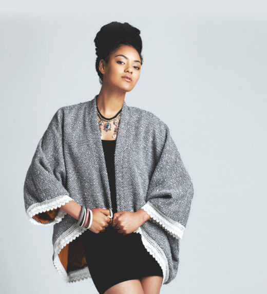 woman-wear-gray-poncho